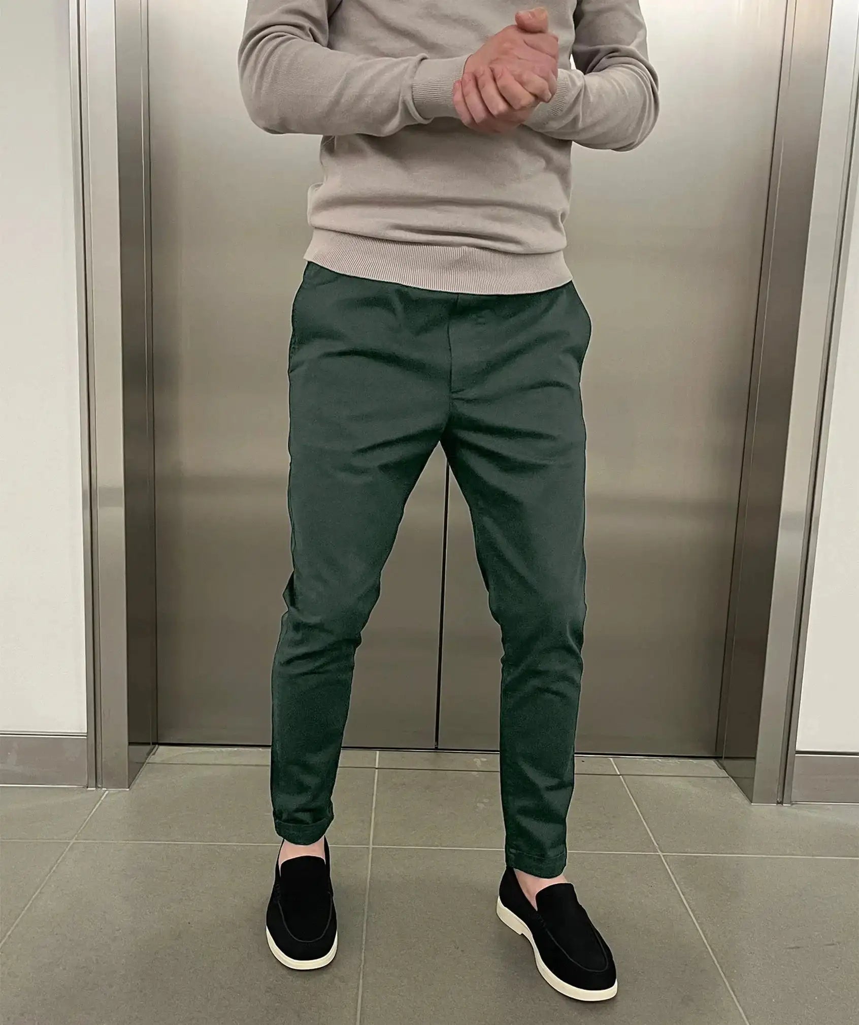 Jerez | Chino elásticos slim de lujo