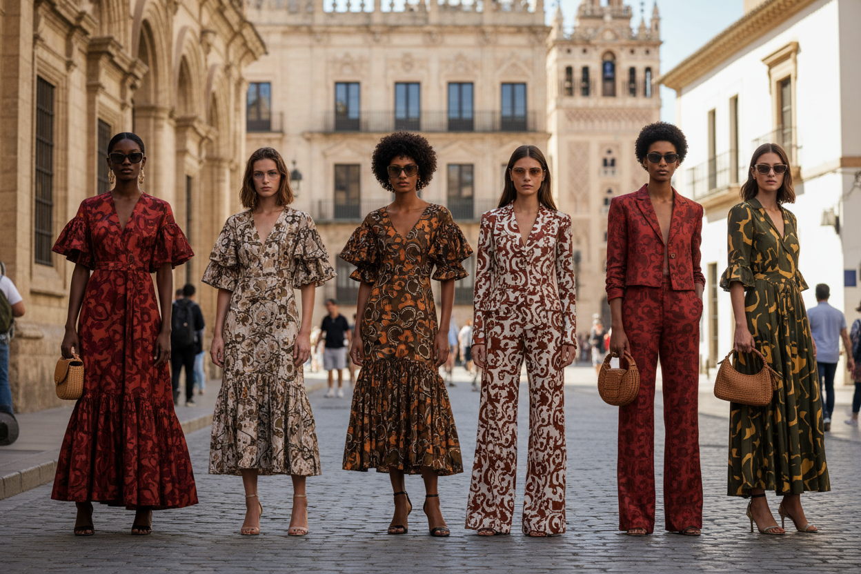 generate spanish fashion models in spain