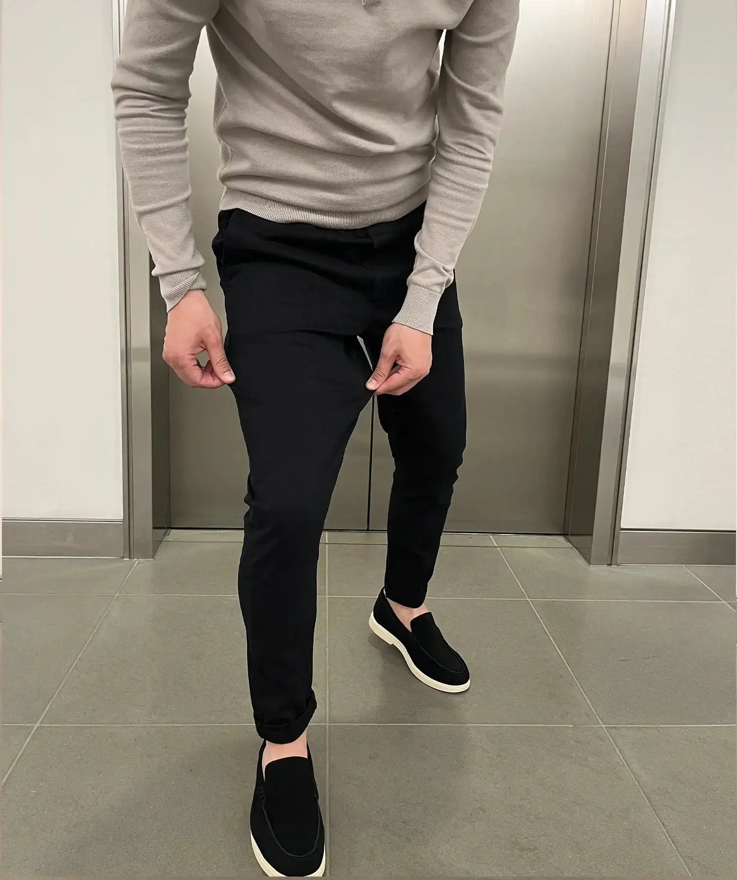 Jerez | Chino elásticos slim de lujo